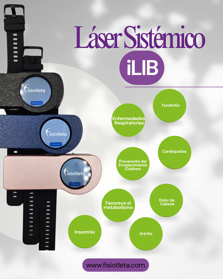 Láser Sistémico iLIB 650nm  Terapia Láser Portátil para Rehabilitación y Bienestar Uso fisioterapeutico