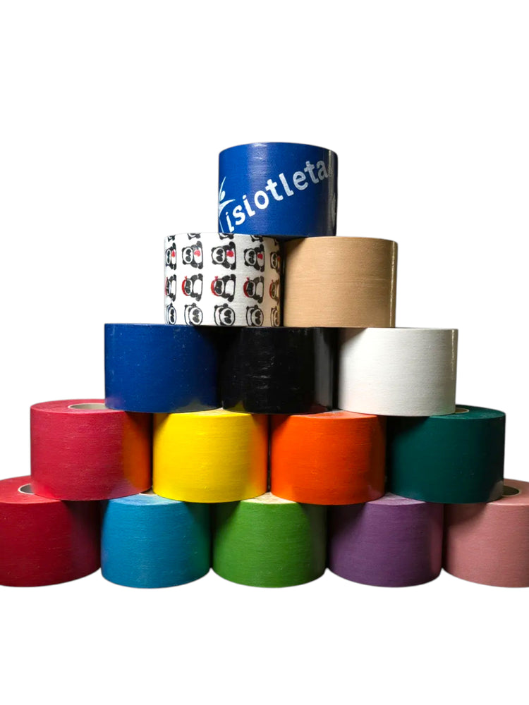 Vendaje Neuromuscular 5 cm, Kinesiotape, Cinta Kinesiológica 5 cm, Tape Neuromuscular de Algodón I