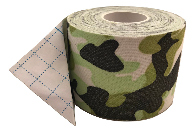 Cinta Kinesiológica Deportiva Camuflaje | Tape Neuromuscular para Alto Rendimiento y Recuperación