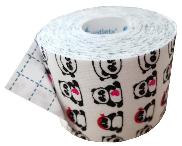 Cinta Kinesiologica Fisiotleta con diseño de Pandas